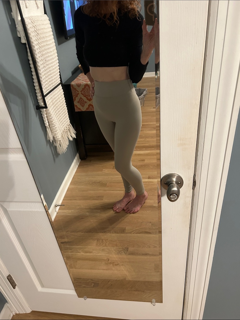 High-Waist Greige  Leggings - Women's Performance Tights